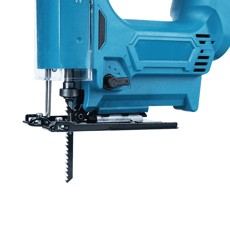 ZY9101 21V Lithium Jig Saw, variable speed cutting machine. Suitable for cutting wood and metal on fixed workbenches, with adjustable angle cutting capability.
